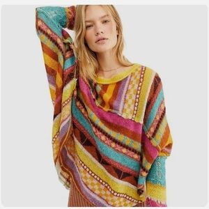 Free people December skies poncho